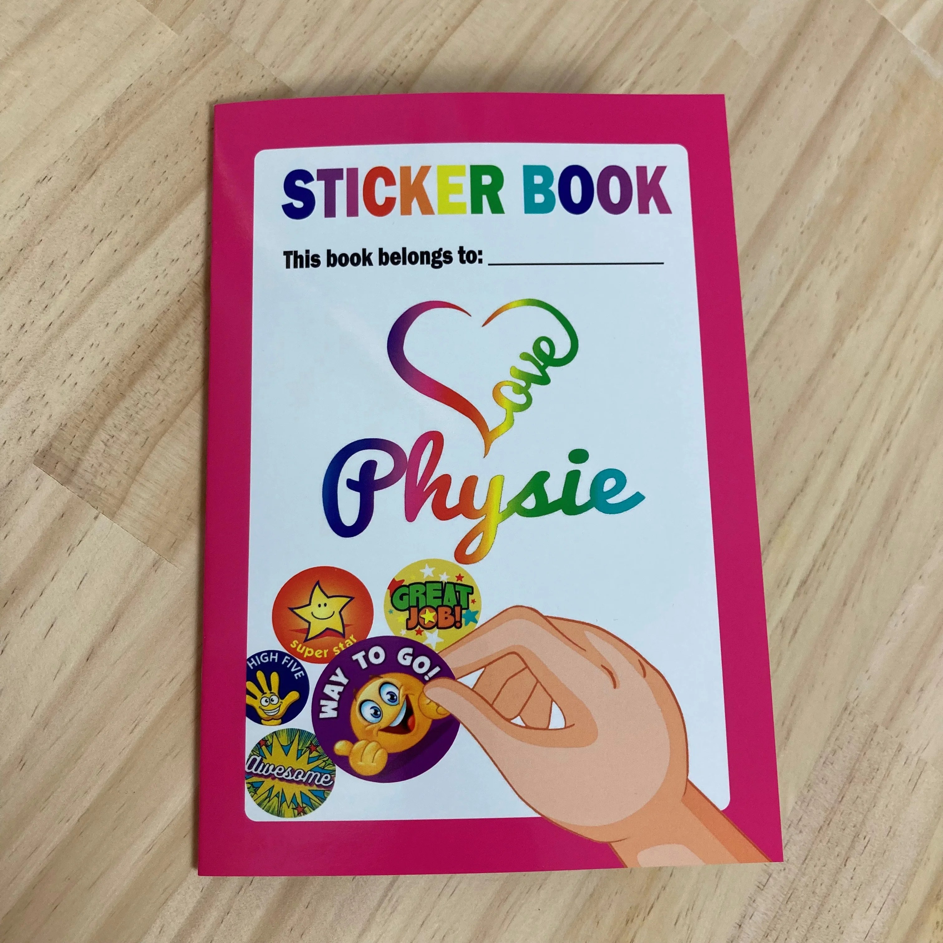 Sticker book PHYSIE SHOP