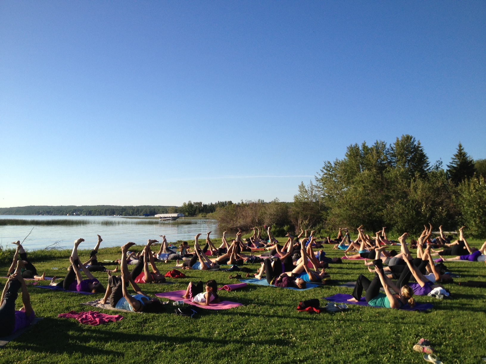 Sylvan Lake Yoga by the Beach! Physioyoga