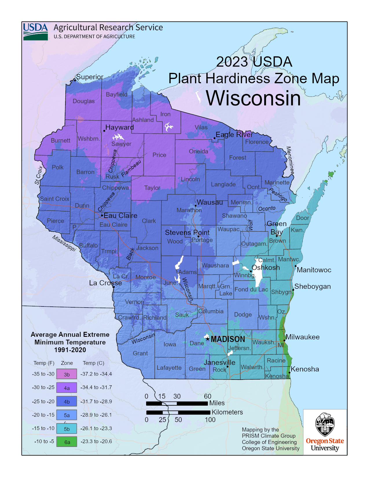 Brand new USDA plant hardiness zone map (a bible of sorts for gardeners