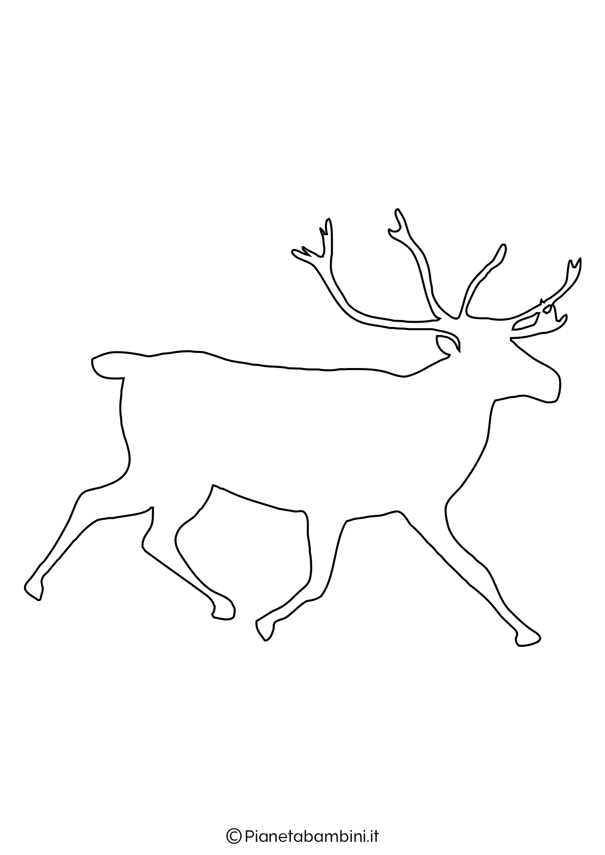 22 Sagome di Renne da Stampare e Ritagliare
