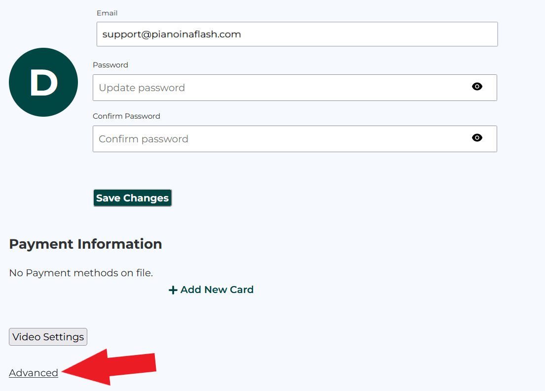 Replay the Navigation Tutorial Piano In A Flash