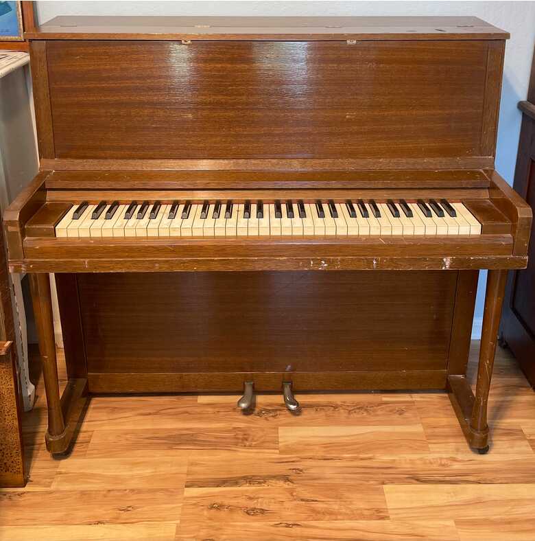 Rare Vintage TOM THUMB Miniature Upright Piano 64 Key Piano for sale