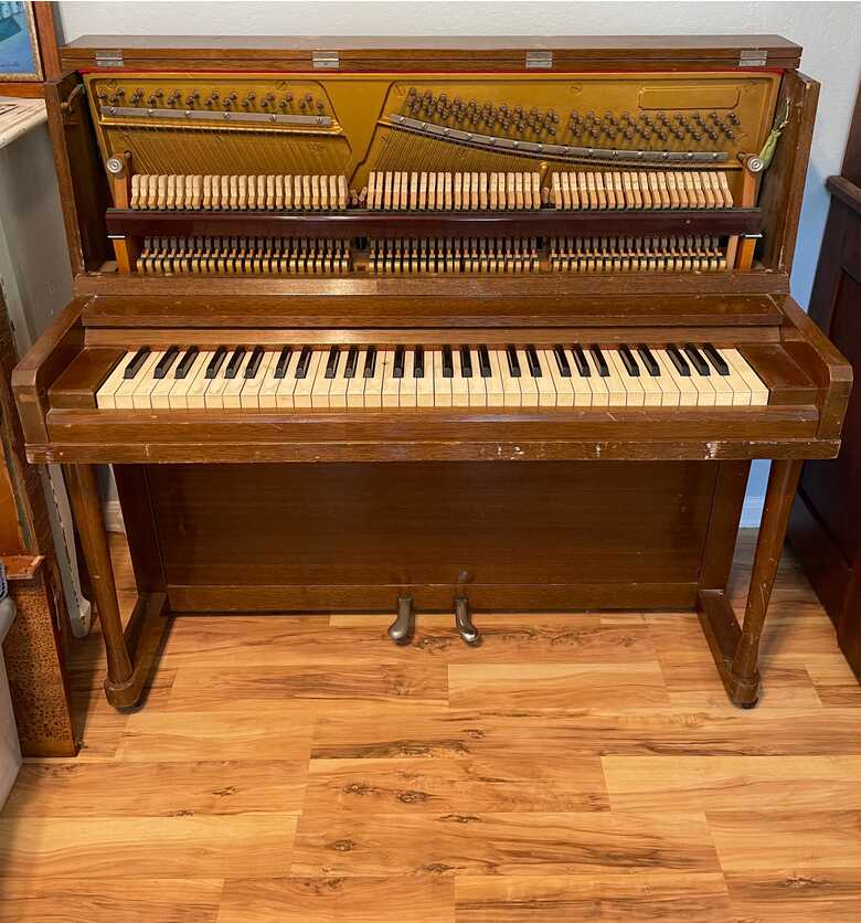 Rare Vintage TOM THUMB Miniature Upright Piano 64 Key Piano for sale