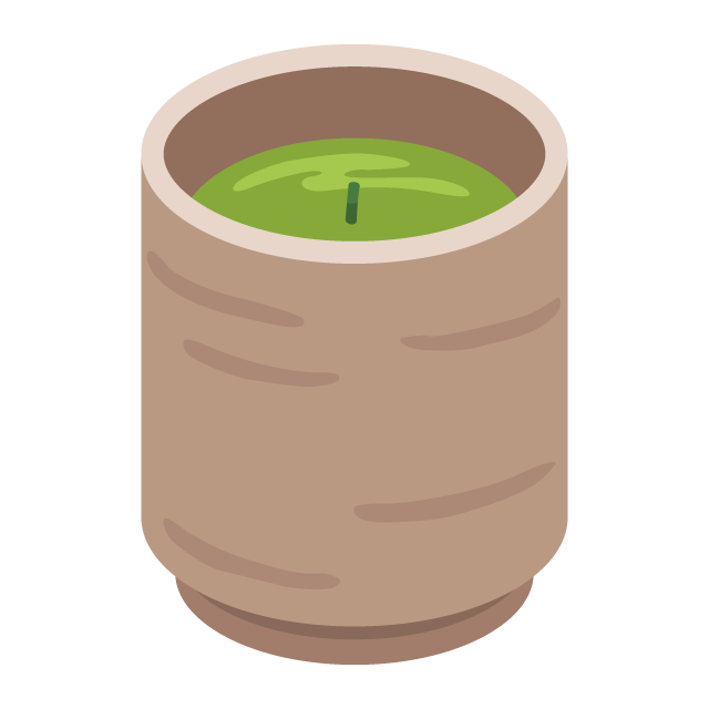 お茶 無料イラスト素材｜素材ラボ 緑茶（茶柱つき）の無料ベクターイラスト素材 PICaboo! （ピカブー！） 無料ベクターイラスト素材