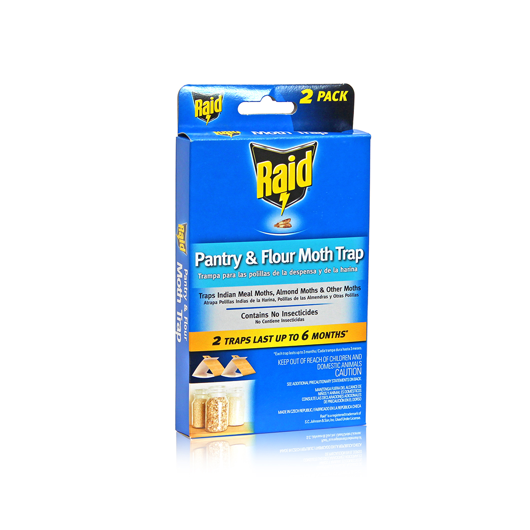 Raid 2 Pack Pantry & Flour Moth Trap Pic Corp