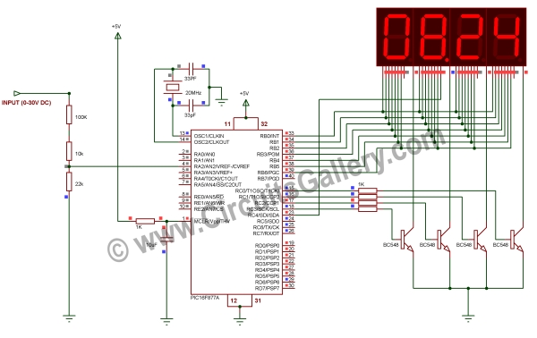 Digital Speedometer and Odometer Circuit using PIC Microcontroller