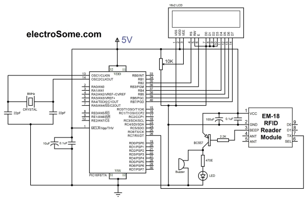Rfid Reader Circuit Diagram - Wiring Diagram
