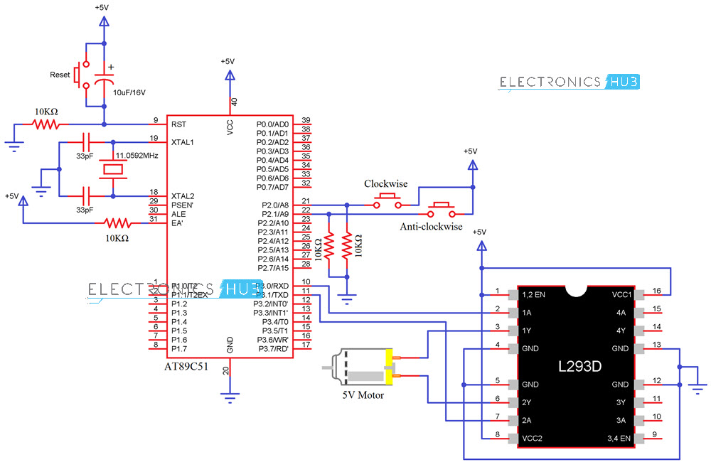 DC MOTOR INTERFACING WITH 8051 MICROCONTROLLER