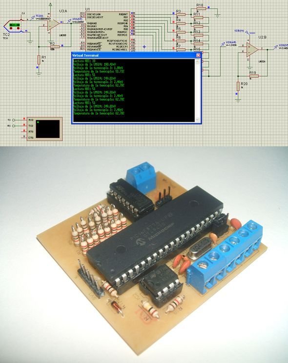 THERMOCOUPLE READING CIRCUIT PIC16F877