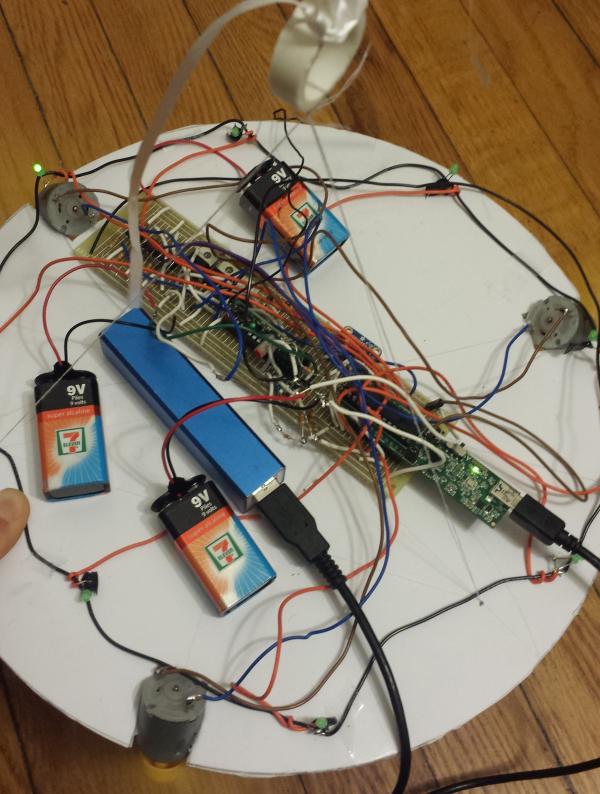 BlimpFO is a remotecontrolled flying machine designed with a PIC32