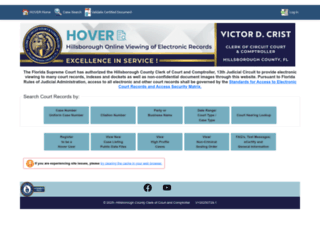Access hover.hillsclerk.com. Hover Home