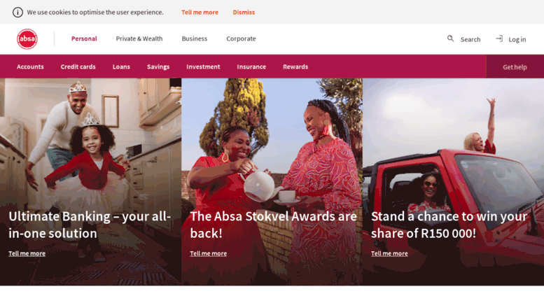 Access absa.mobi. Absa Banking for individuals and businesses