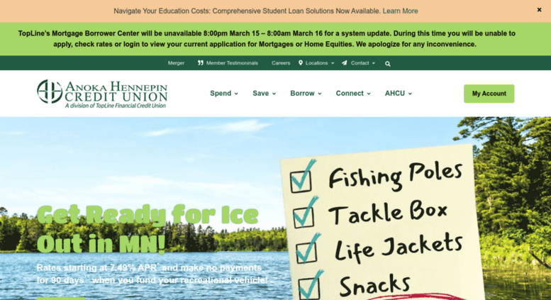 Access ahcu.coop. Anoka Hennepin Credit Union