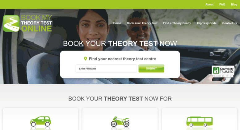 Access Book My Theory Test Online For Car
