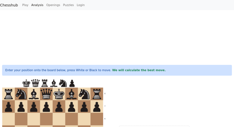 Access Chess Analysis Board and Move Calculator
