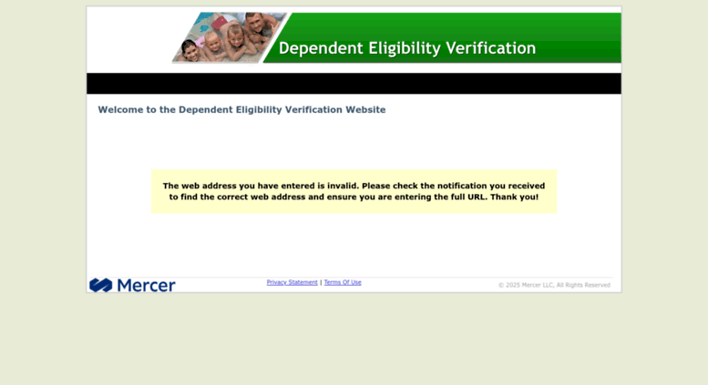 Access Mercer Dependent Eligibility