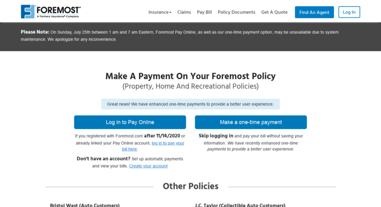 Access Make a Payment Sign Up to Make Payments