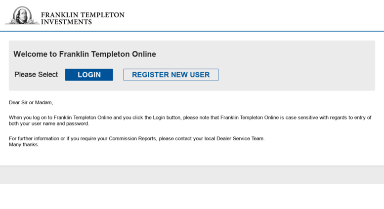 Access Franklin Templeton Online