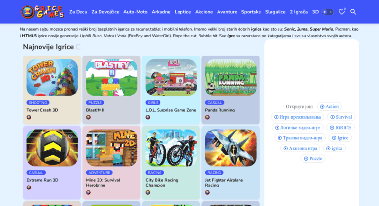 Igrice za decu od 3 do 103 godine YouTube