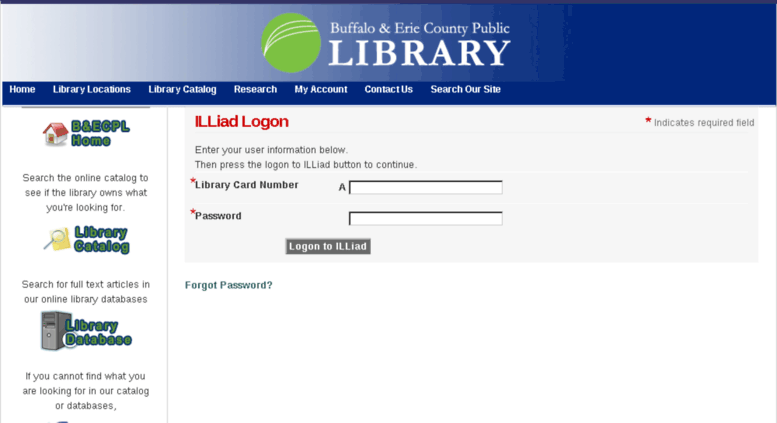 Access ILLiad Logon