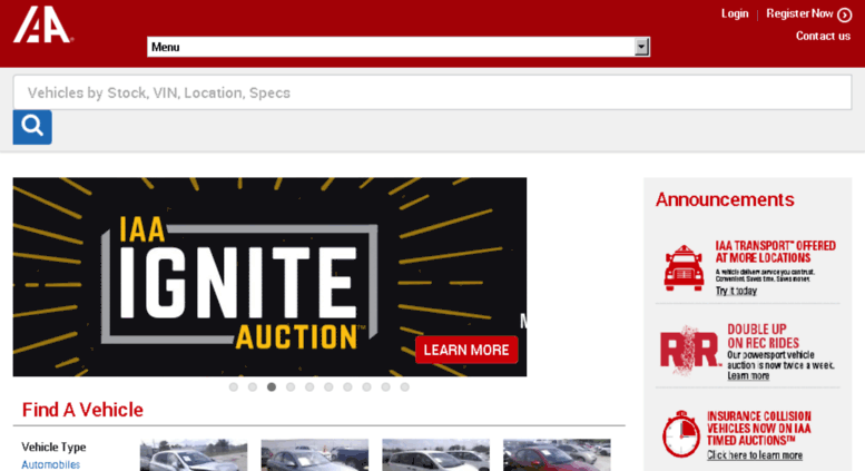 Access Salvage Cars for Sale IAAInsurance Auto