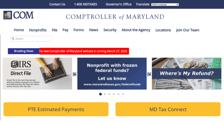 Payroll Online Services Marylandtaxes.gov