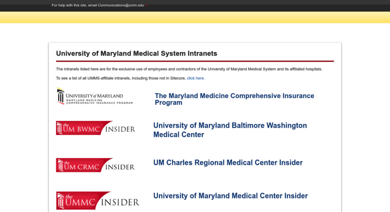 Access University of Maryland Medical System