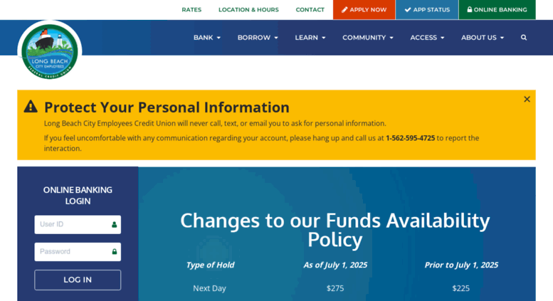 Access Long Beach City Employees Federal Credit Union