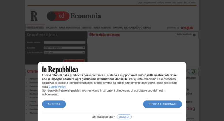 Access Miojob.it. Cerco Lavoro - Cerco Offerte Lavoro - Annunci Offerte Lavoro - Miojob 423_x_777_png