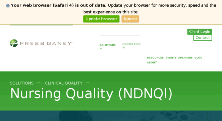 NDNQI: National Database of Nursing Quality Indicators