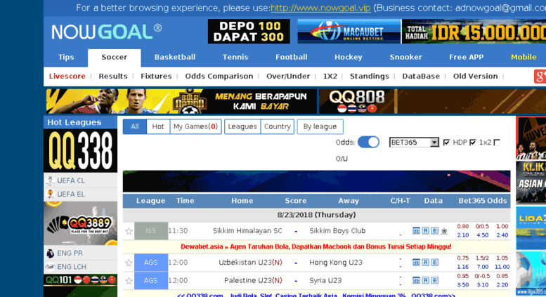 Access nowgoal.id. NowGoal LiveScore All Soccer Score, Results and