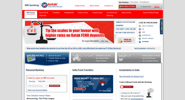 Access NRI Banking Money Transfer India NRI