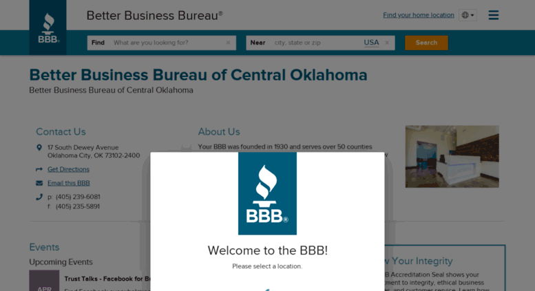 Access Better Business Bureau of Central Oklahoma