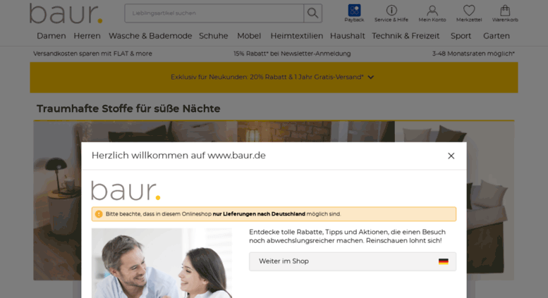 Baur Versand Online Shop Deutschland - u bahn deutschland