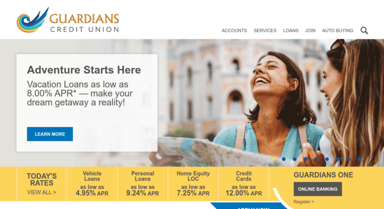 Access pbccu.coop. Guardians Credit Union