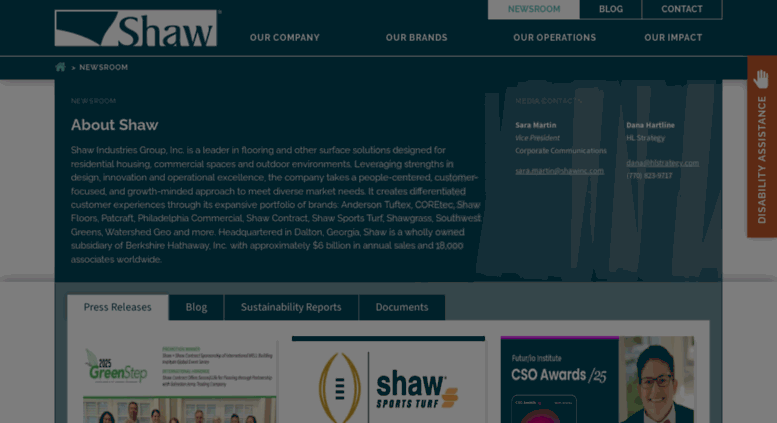 Access Shaw Industries Group, Inc. Newsroom