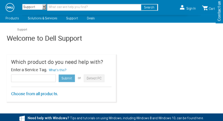Access Support Dell US