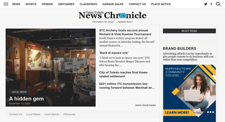 Access News, Sports, Jobs Tama NewsHerald & The