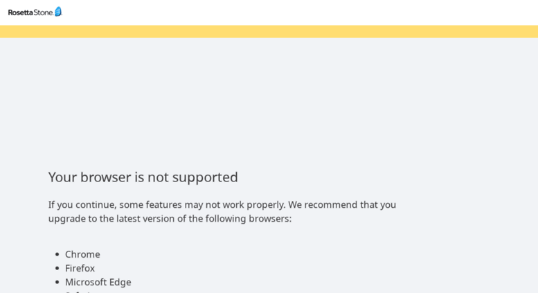 Access to Rosetta Stone!