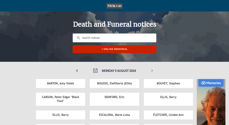 Access Illawarra Mercury Death