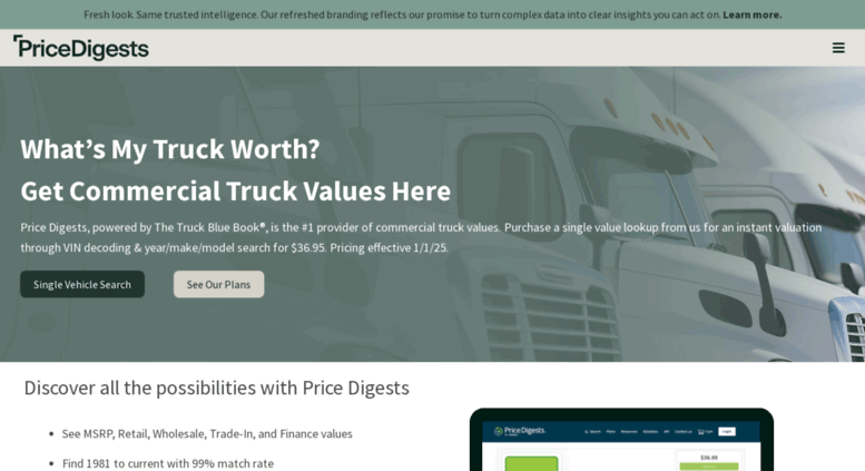 Access Commercial Truck VIN Decoding, Specs