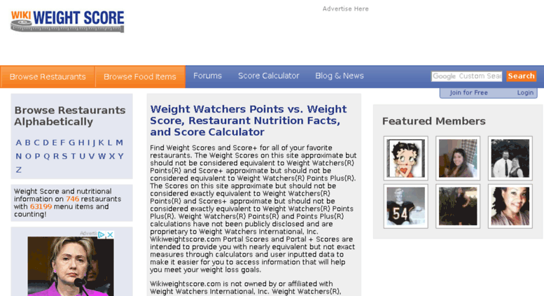 Restaurant Weight Watchers Points Blog Dandk