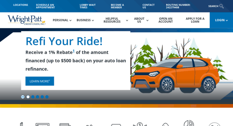 Access wpcu.coop. Wright Patt Credit Union Serving Southwest
