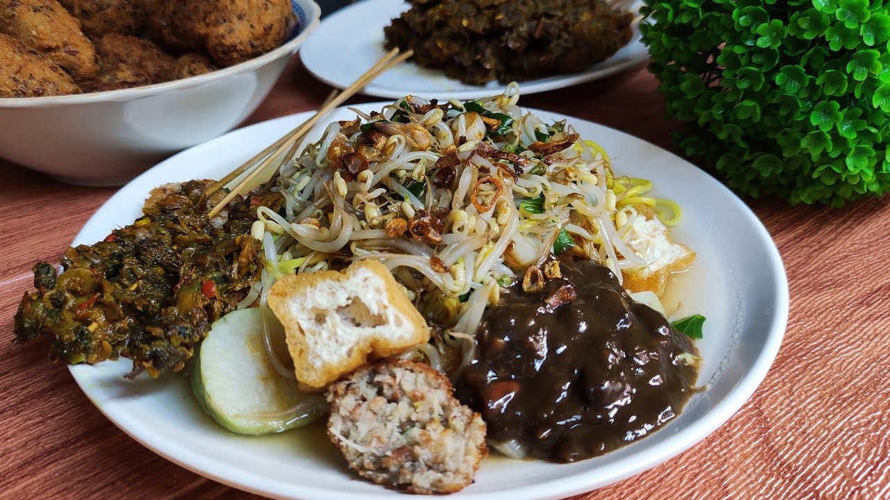 Resep Lontong Balap Surabaya Paling Enak - Beserta Sambal Petis, Sate Kerang, Lentho - Bilibili
