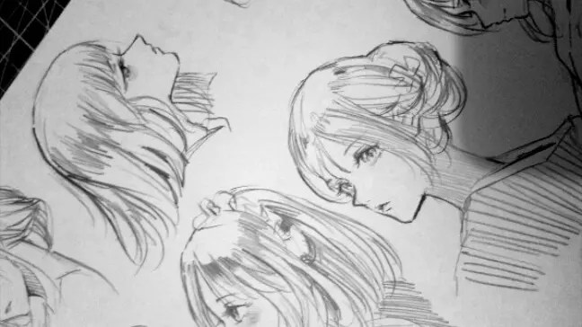 Proses Melukis Dengan Pen] Kompilasi Wajah Samping Perempuan~ - Bstation 364_x_648_webp