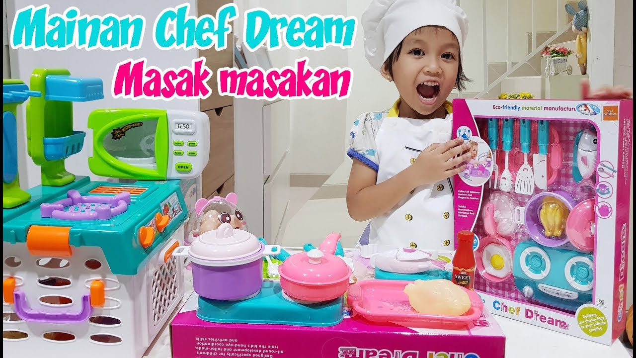 Unboxing Mainan Anak Masak-Masakan Chef Dream Hadiah Giveaway Dari Kak Nayfa - Bilibili