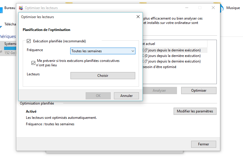 Comment lancer la commande TRIM sur un SSD sous Windows 10