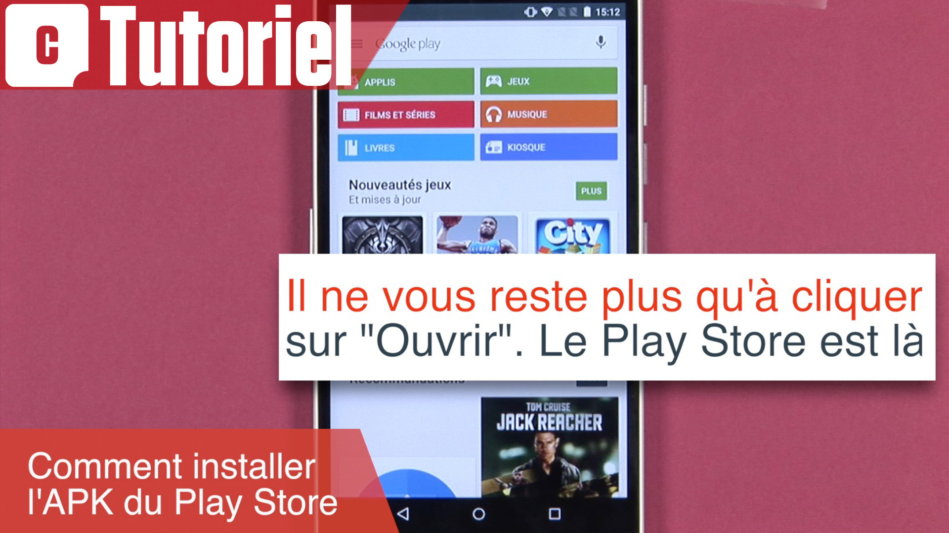 Tuto comment installer manuellement l'APK du Play Store