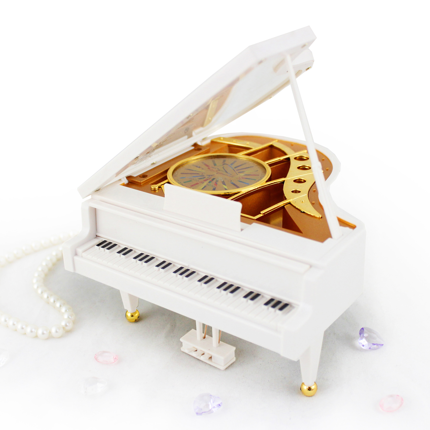 Music Box Gifts Grand Piano White Musical Box Keepsake eBay