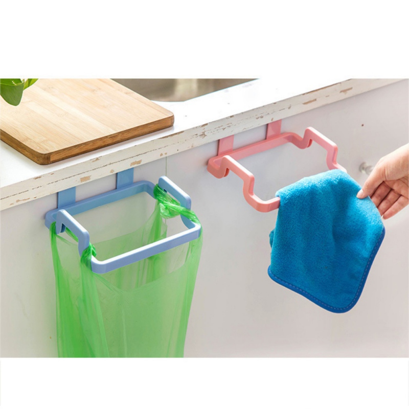 Garbage Bag Holder Over The Door Hanging Mounted Under Sink